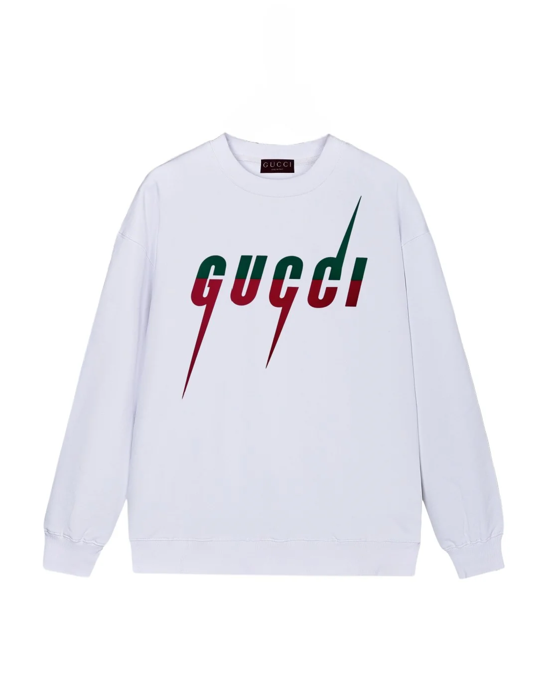 Lightning print cotton sweatshirt