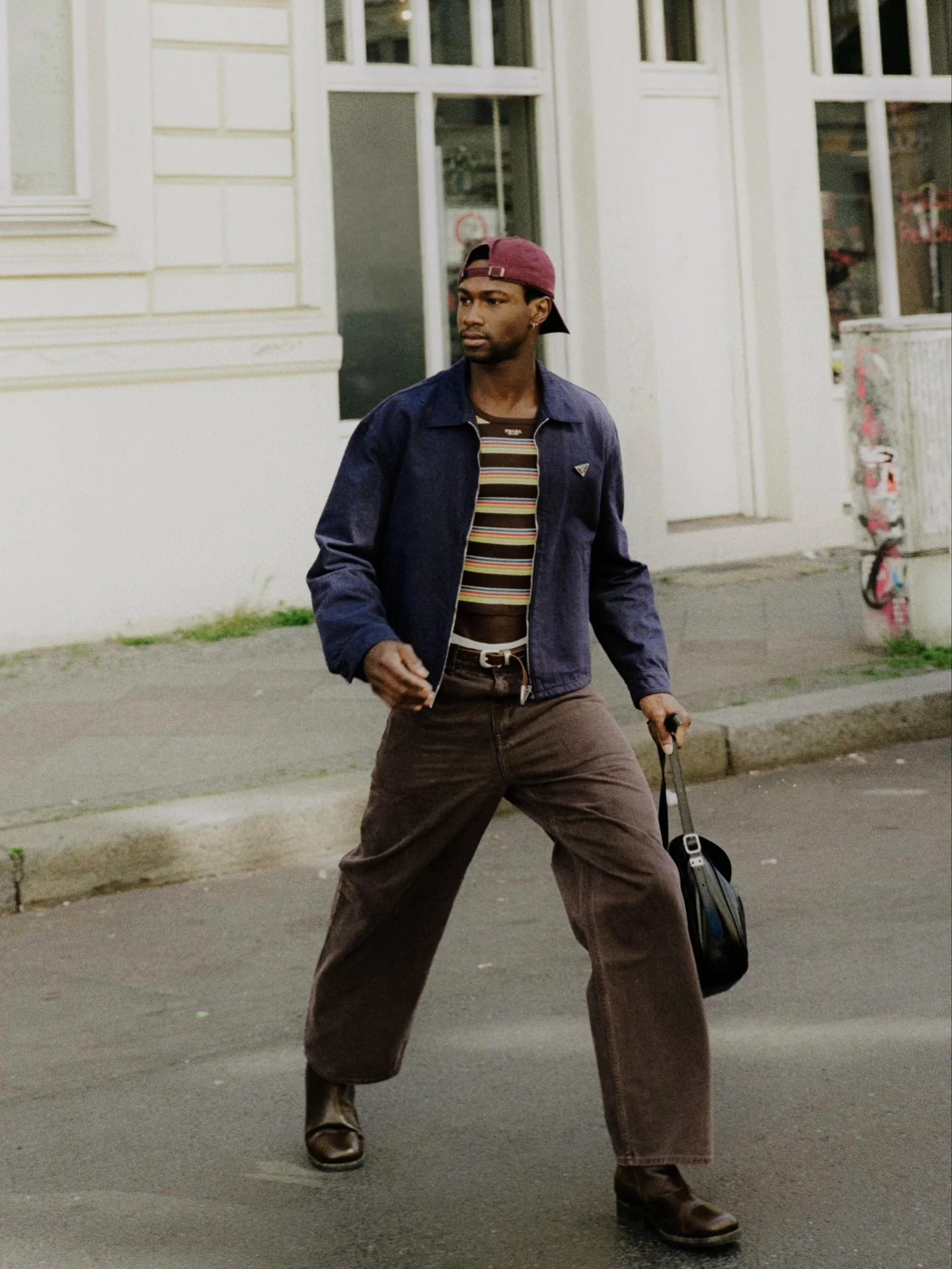 Denim cotton T-shirt