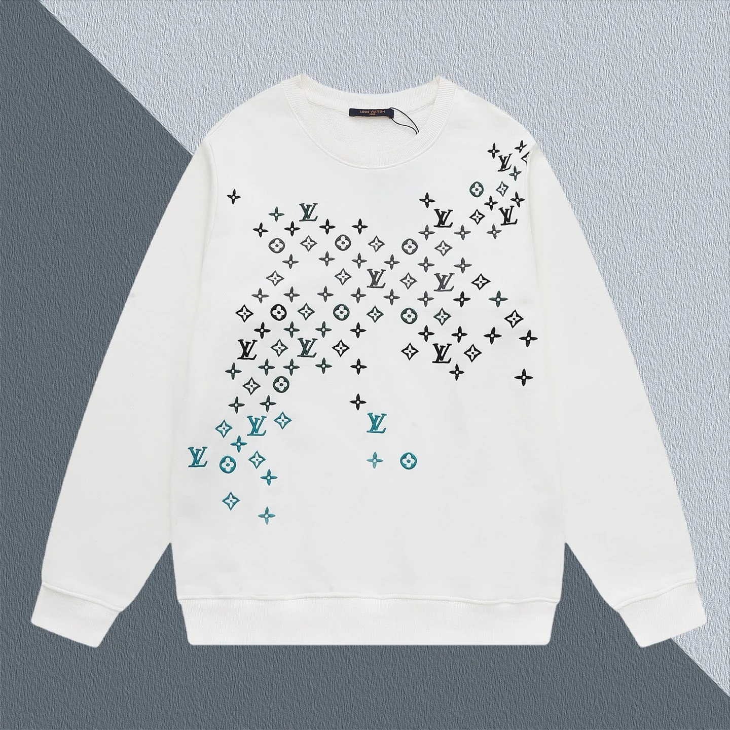 Colorful embroidered sweatshirt