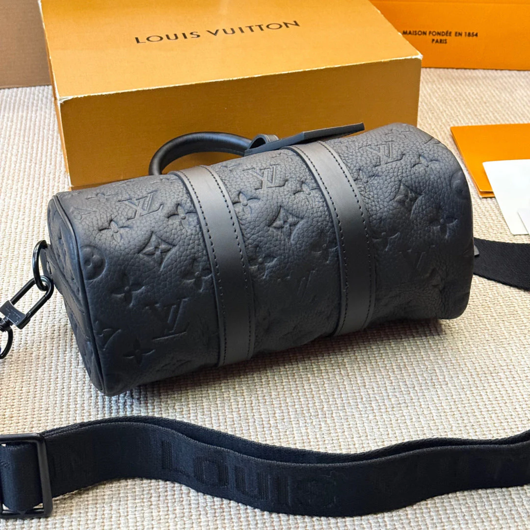 Men's Embossed Pillow Bag