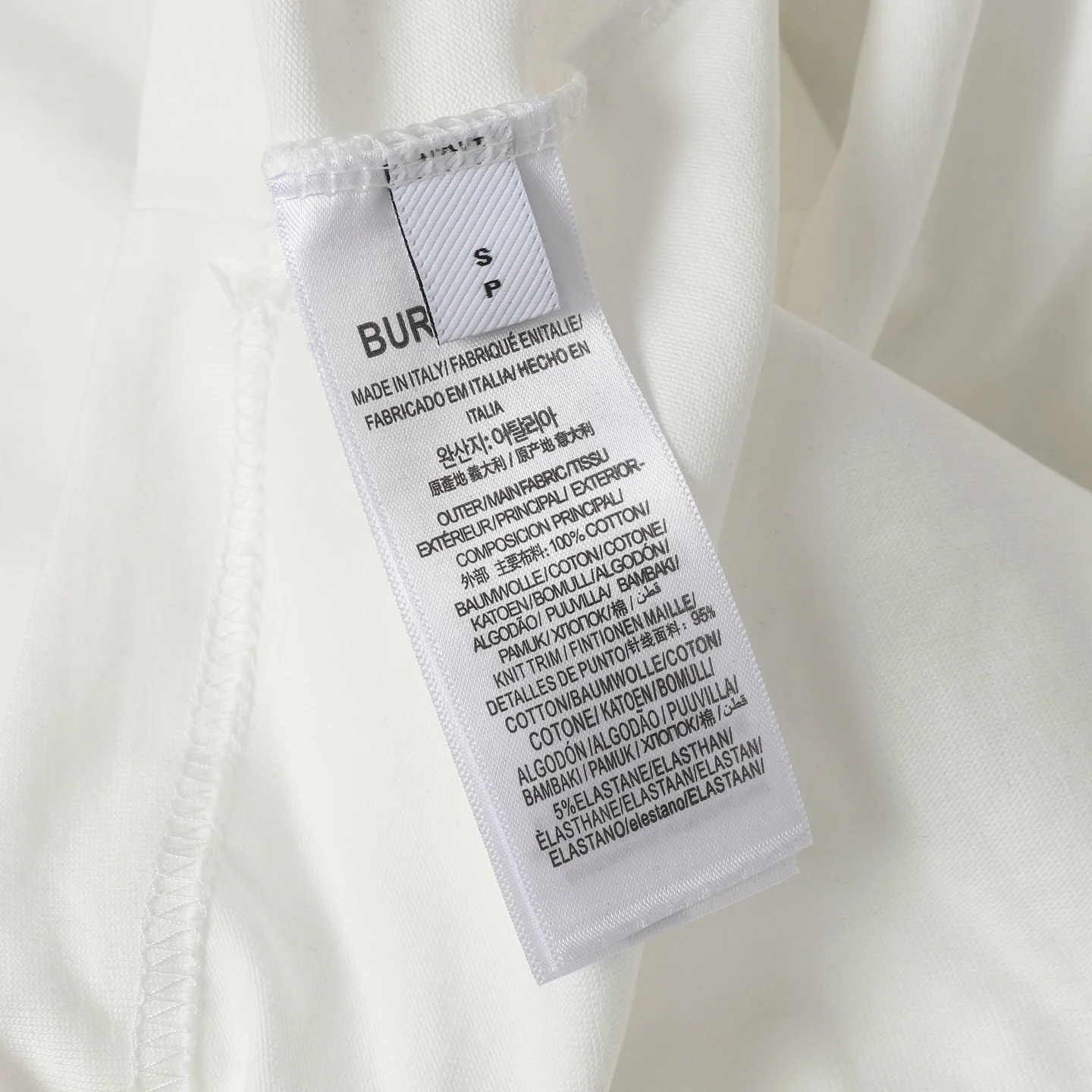 Embroidered crew neck cotton T-shirt