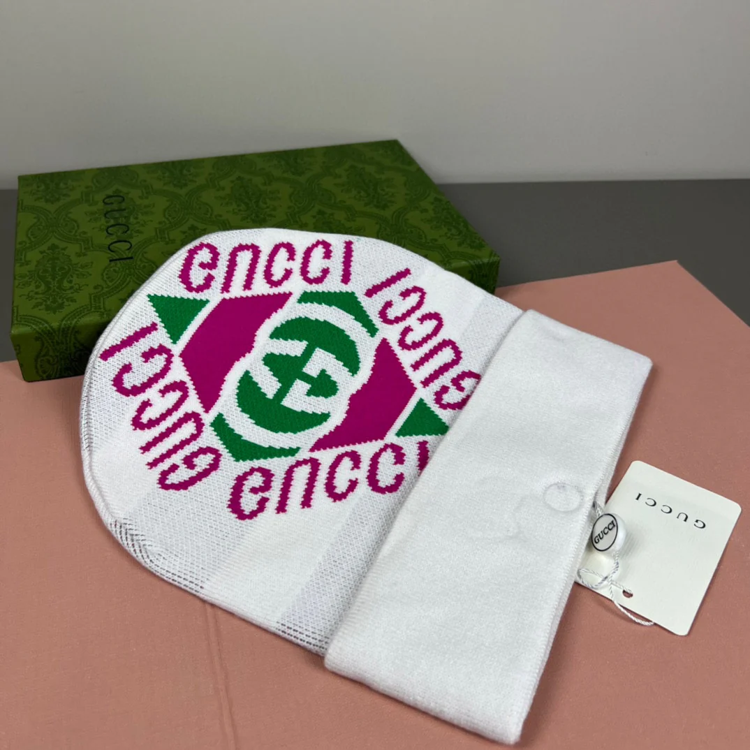 Jacquard Cashmere Knitted  Beanie