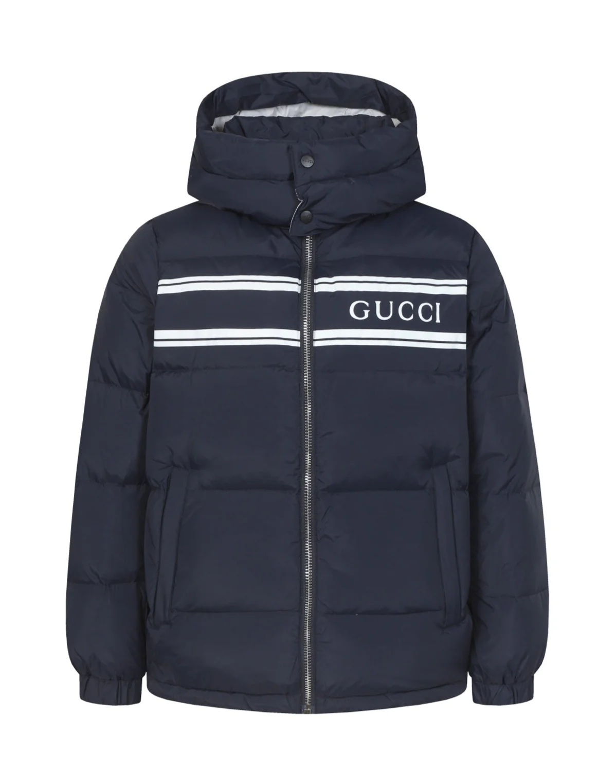 Detachable hooded down jacket