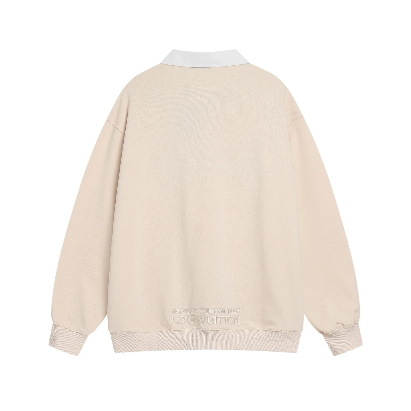 Half-zip embroidered sweatshirt