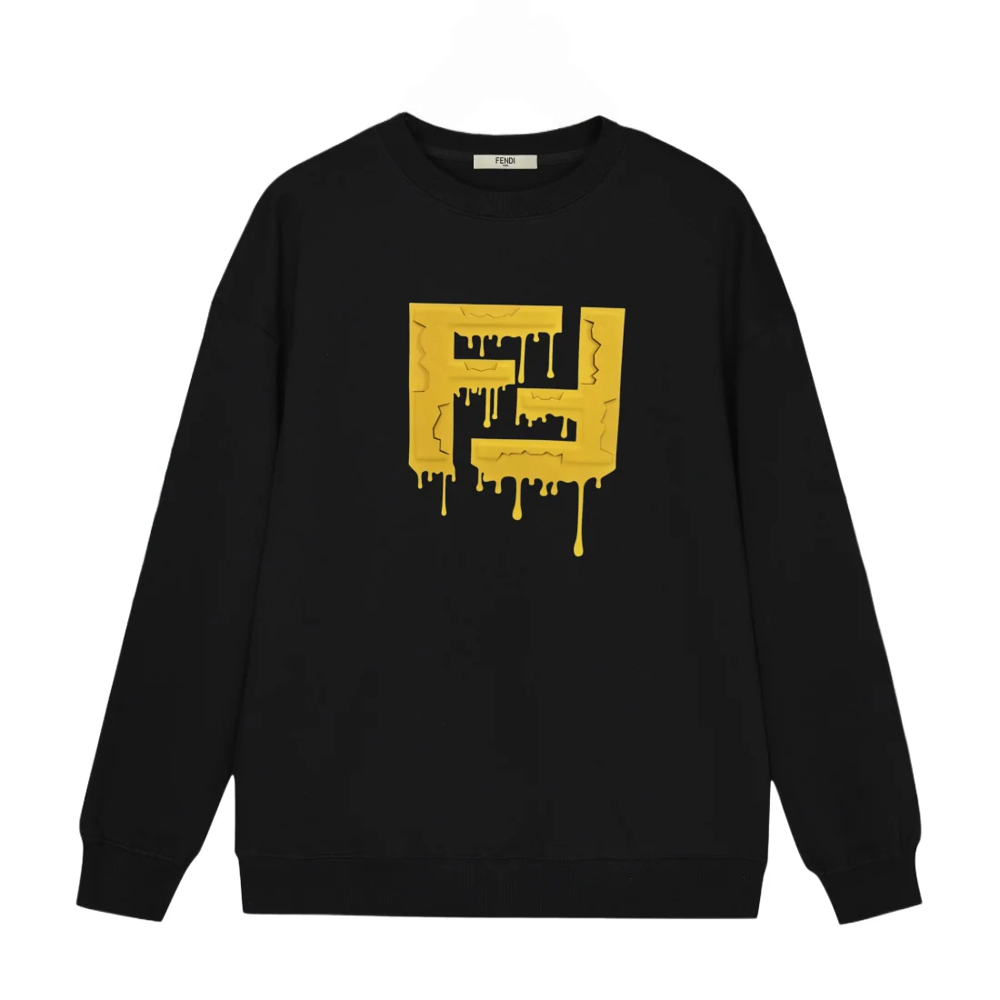 Fashion Cracked Letters Sweatshirt