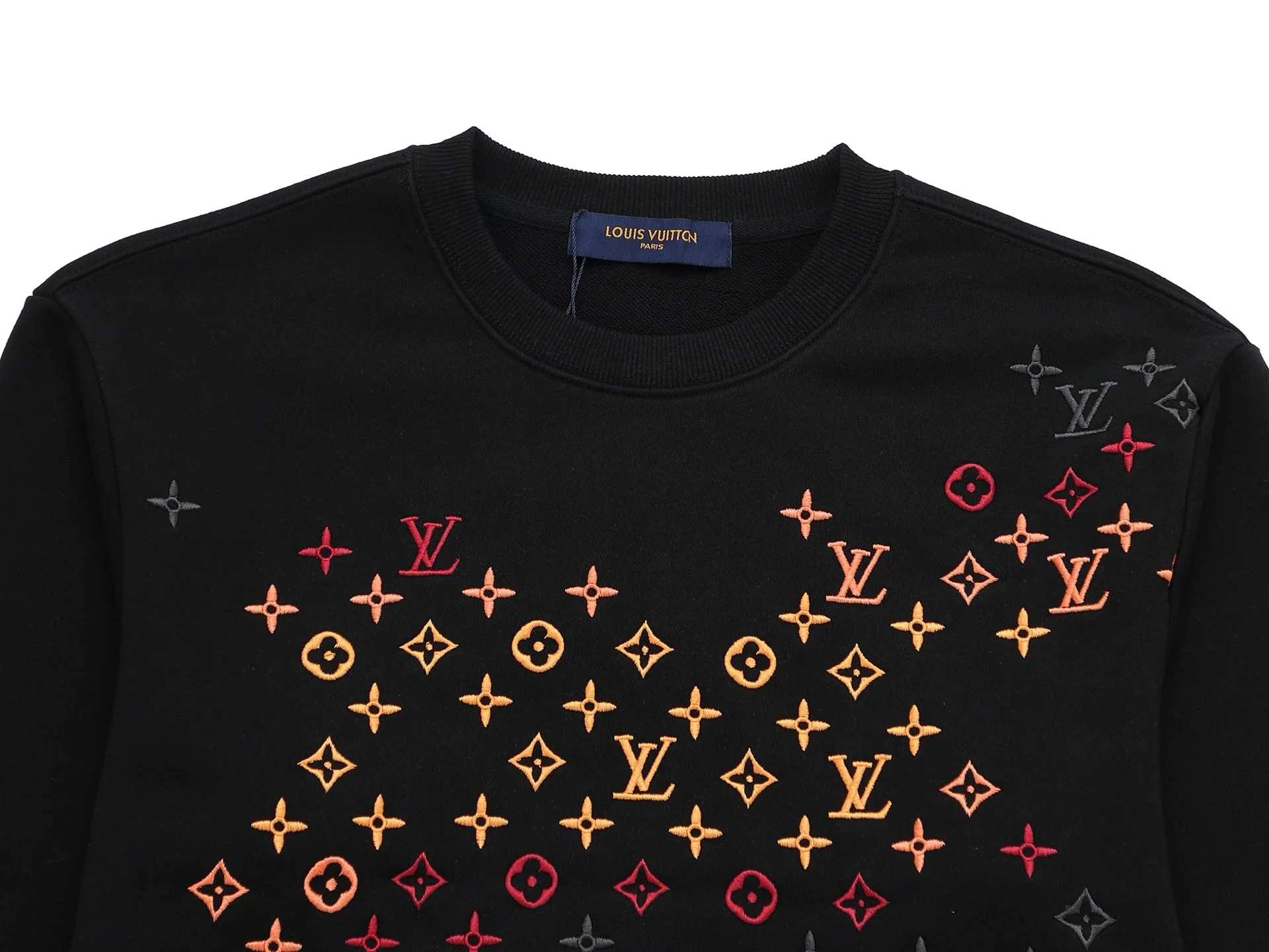 Colorful embroidered sweatshirt