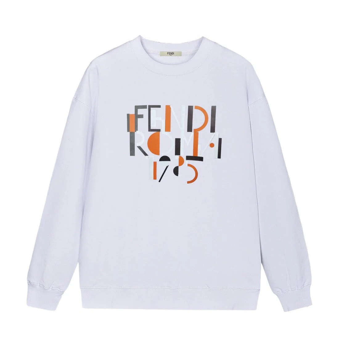 Color-blocked letters sweatshirt