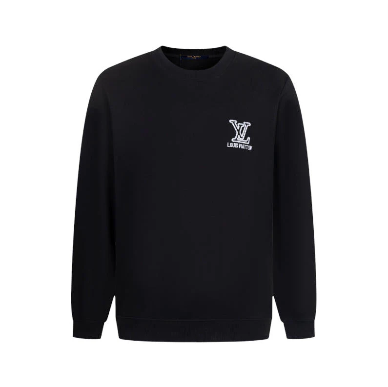 Double-sided embroidered cotton sweatshirt