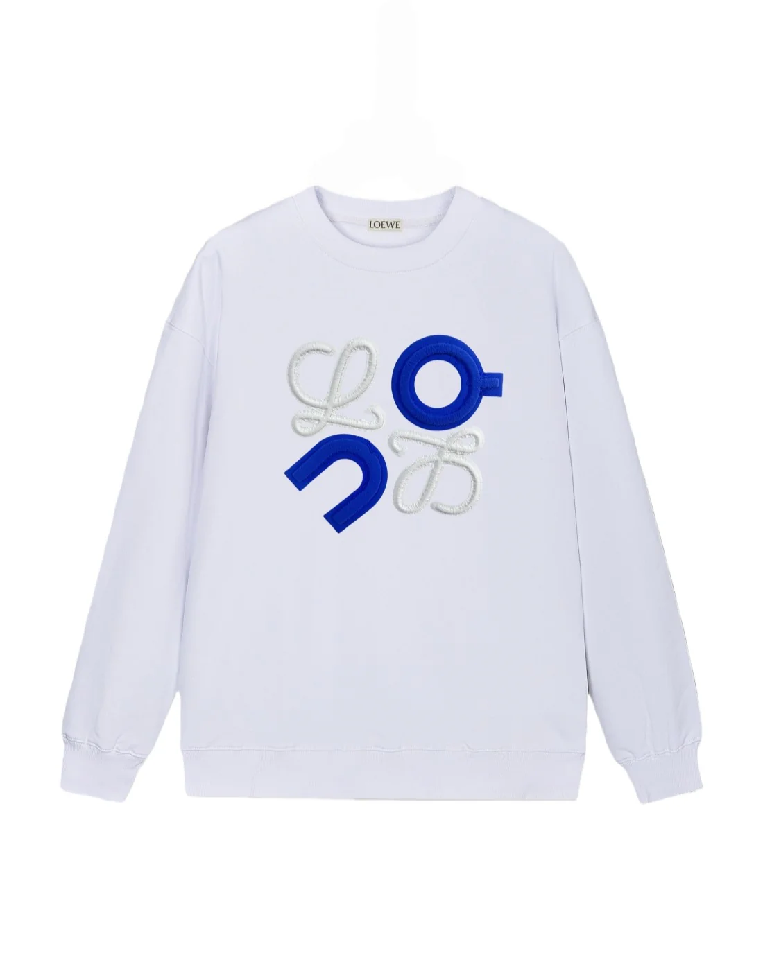 Embroidered printed cotton sweatshirt