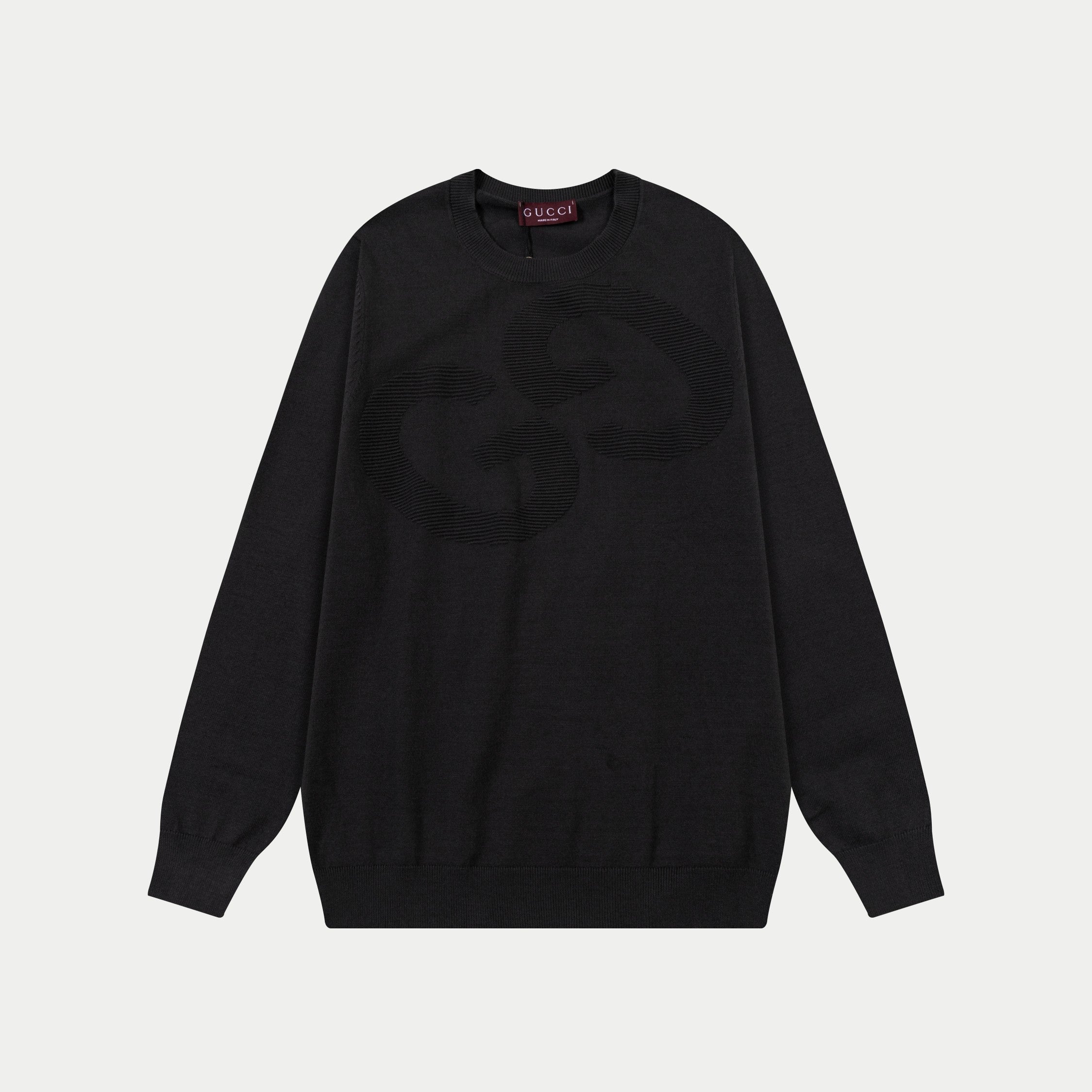 jacquard crew neck cashmere sweatshirt