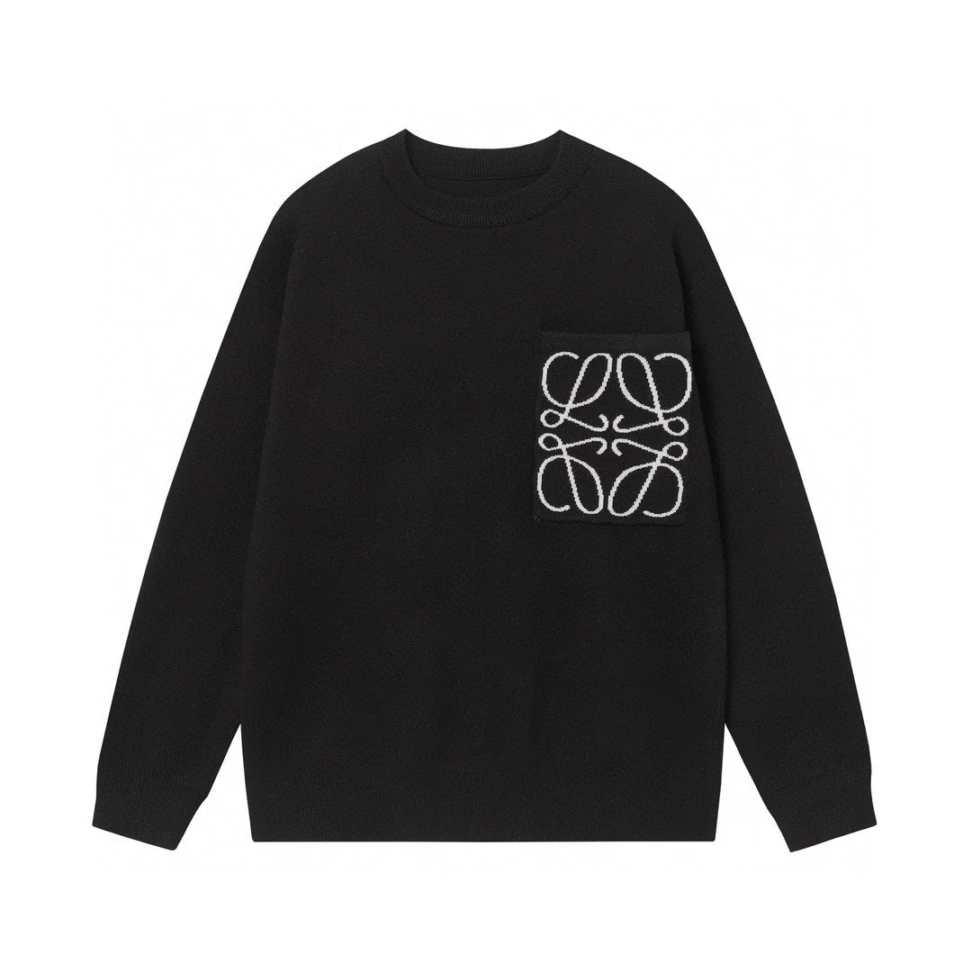 Embroidered cashmere sweatshirt