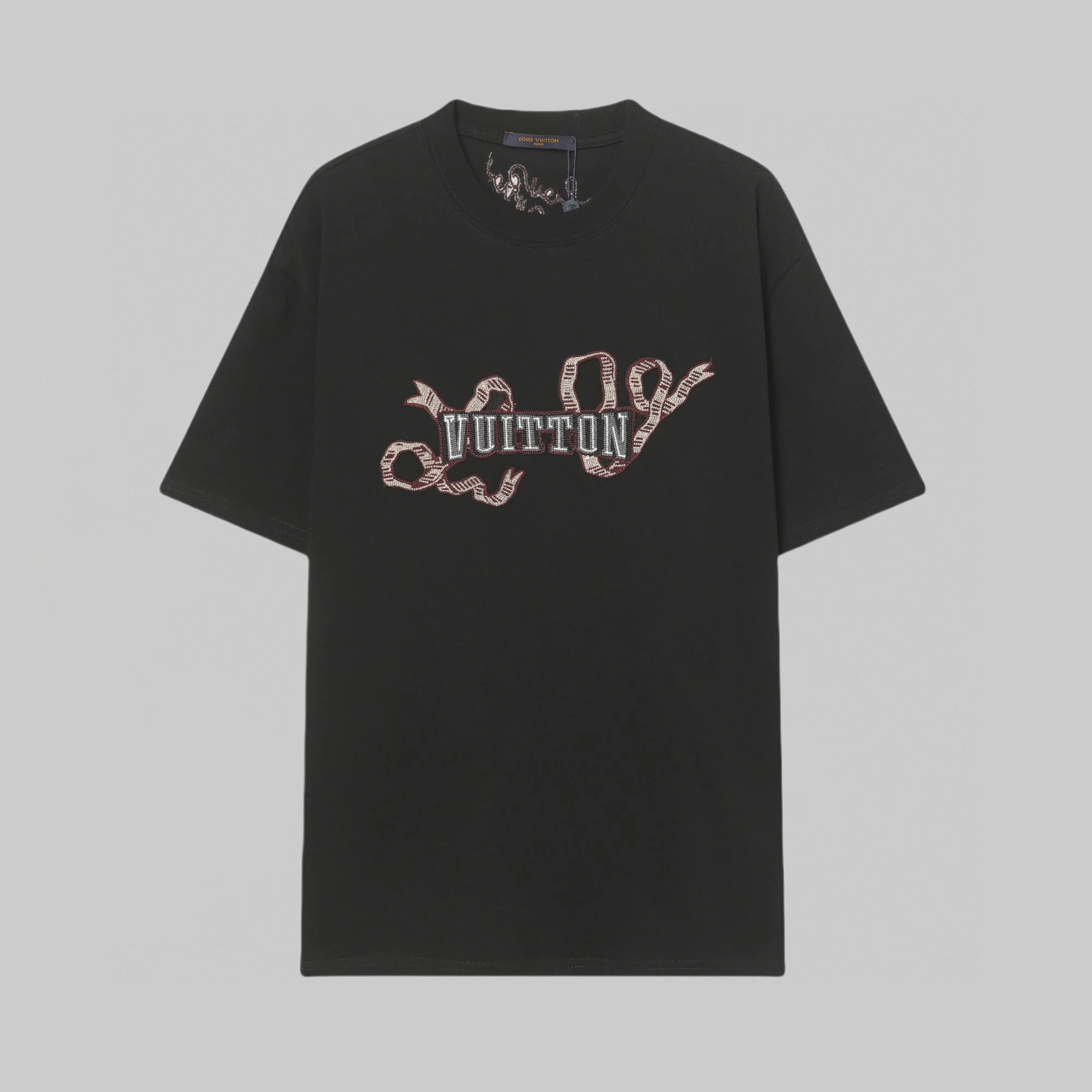 Embroidered cotton T-shirt