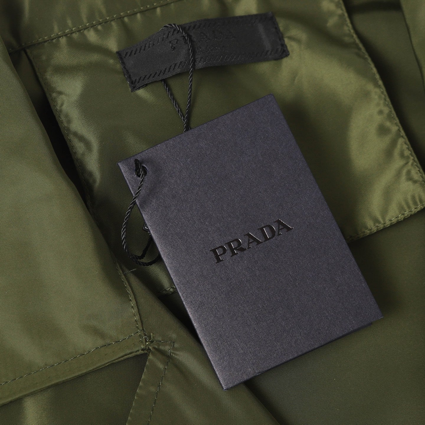 Green Nylon pocket T-shirt