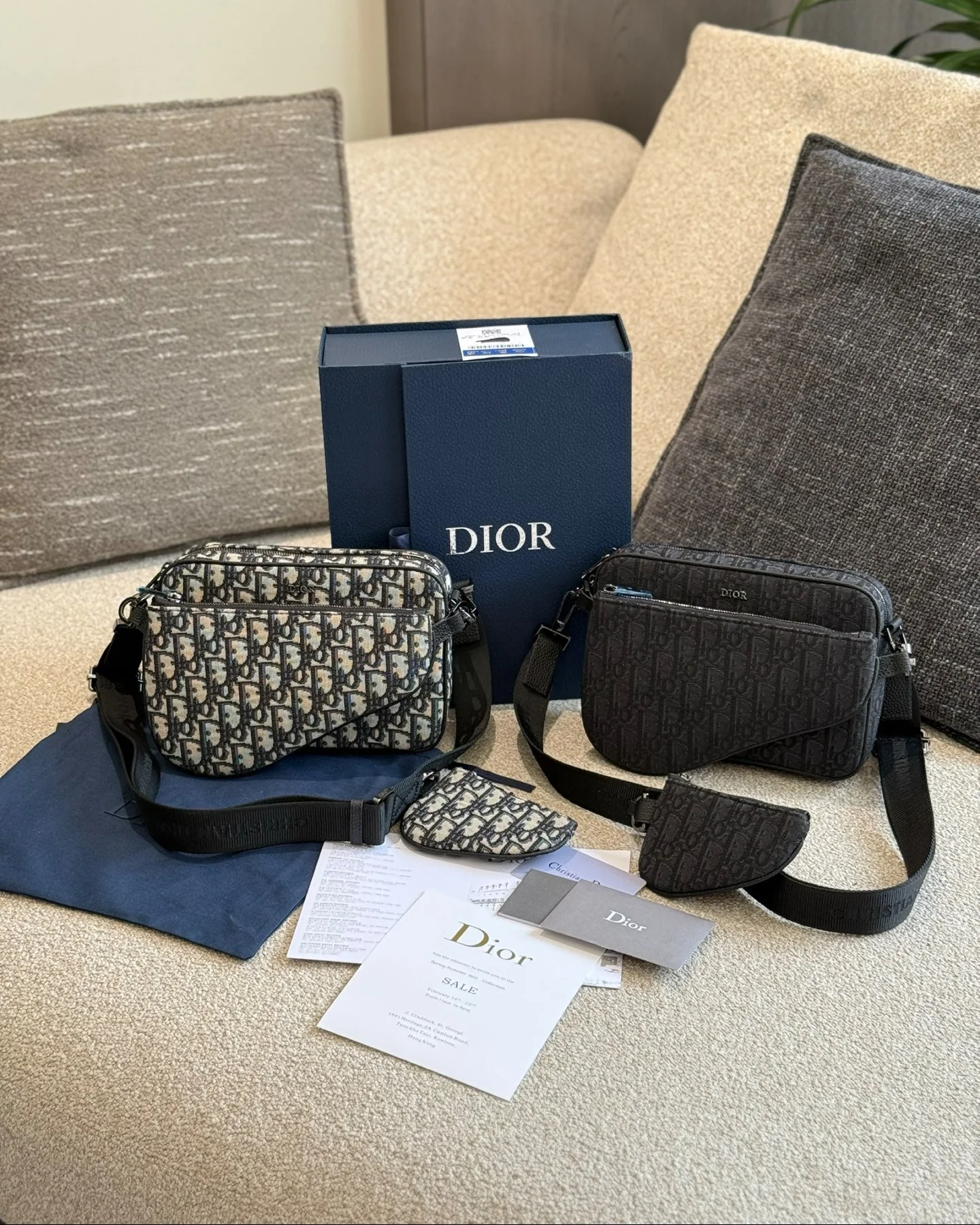 Men's Three-Piece Handbag Set