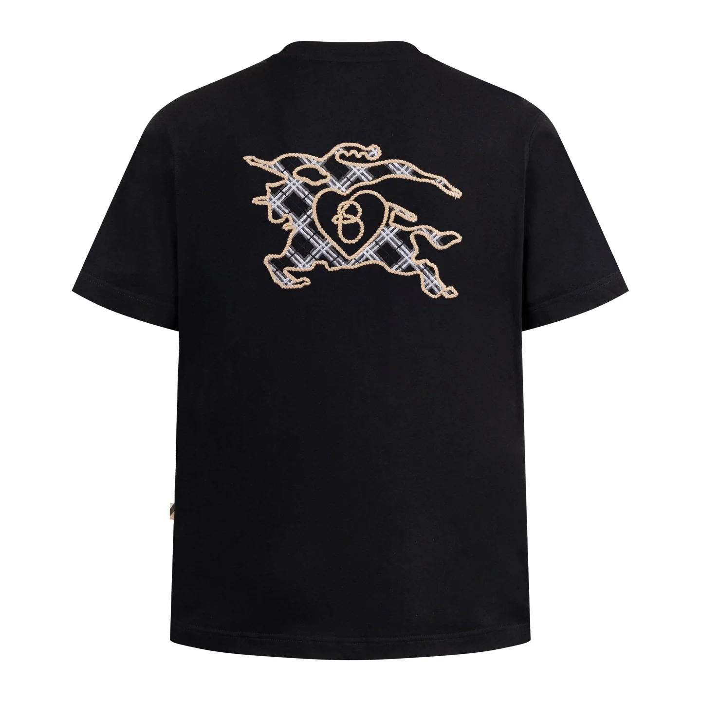 Double-sided embroidered cotton T-shirt