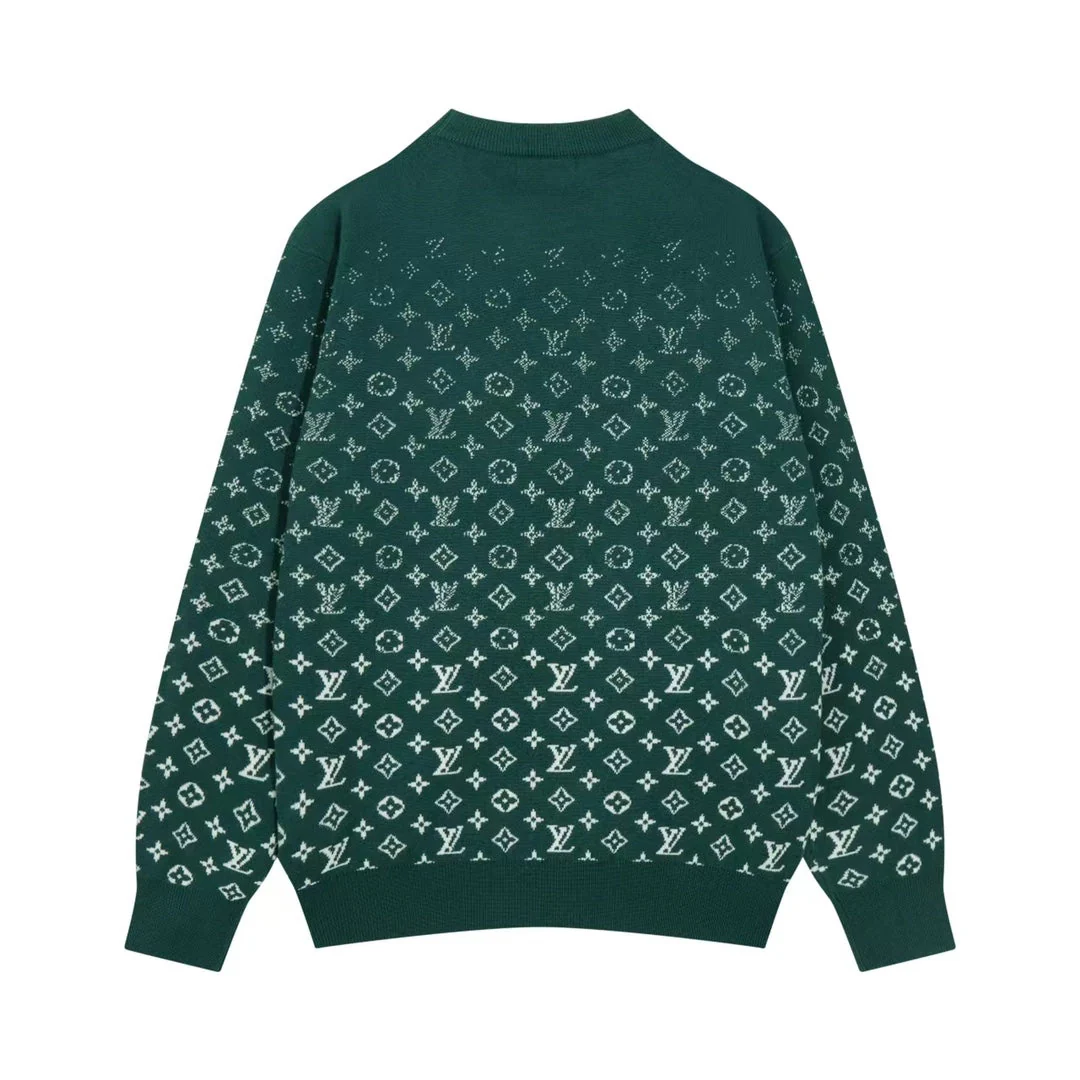 Jacquard gradient cashmere sweatshirt