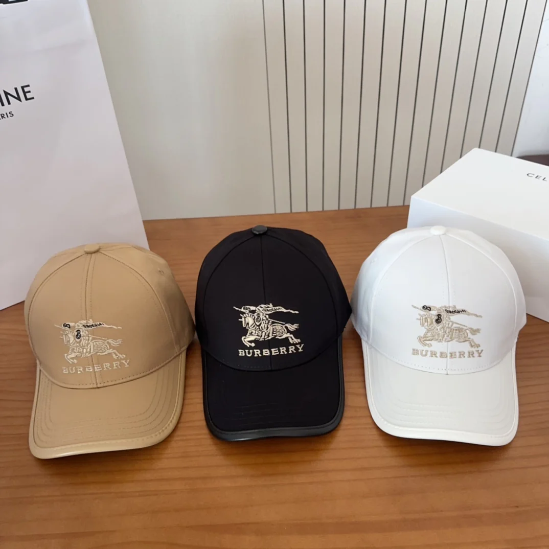 Embroidered plaid baseball cap