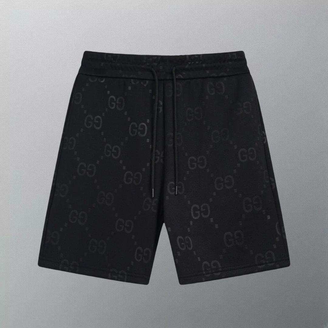 EMBOSSED COTTON SHORTS