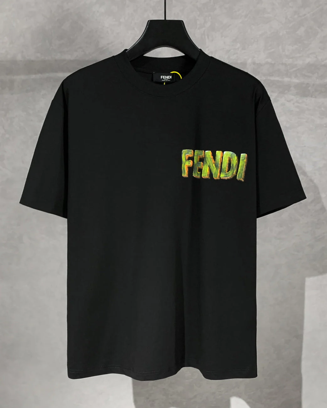 Hand-painted printed T-shirt