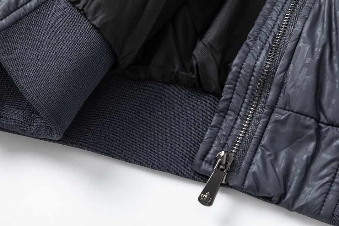 Removable jacquard down jacket