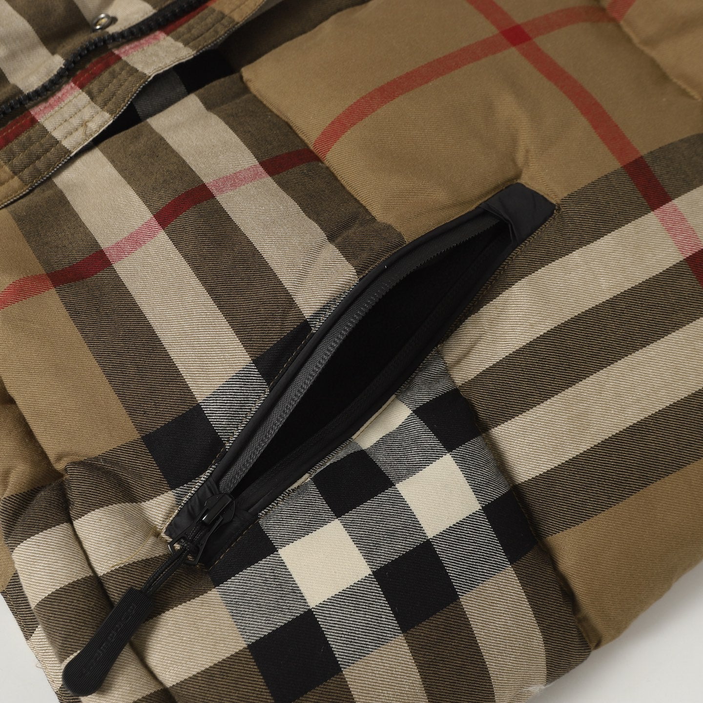 Classic Check Hooded Down Jacket