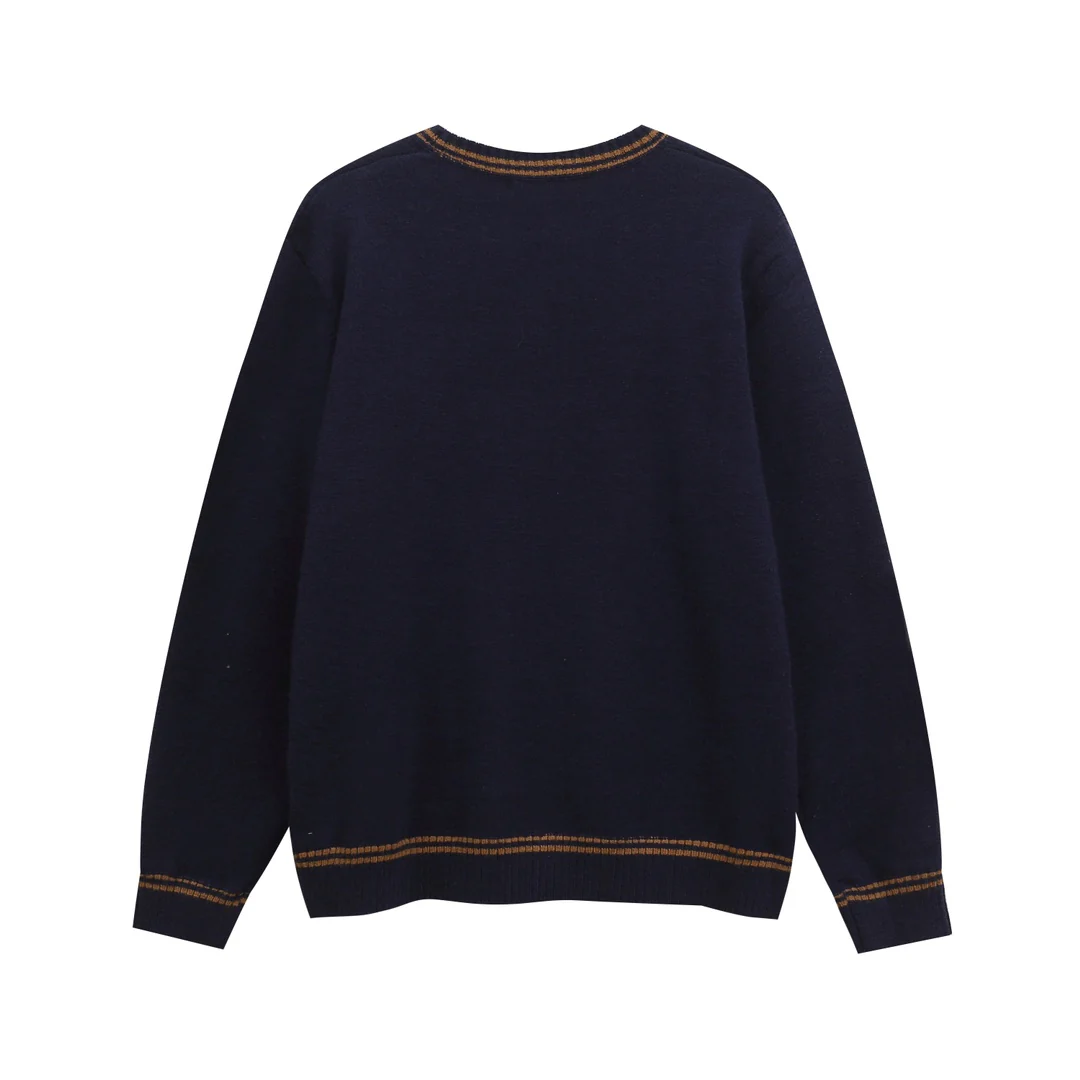 Jacquard Knitted Cashmere Sweater