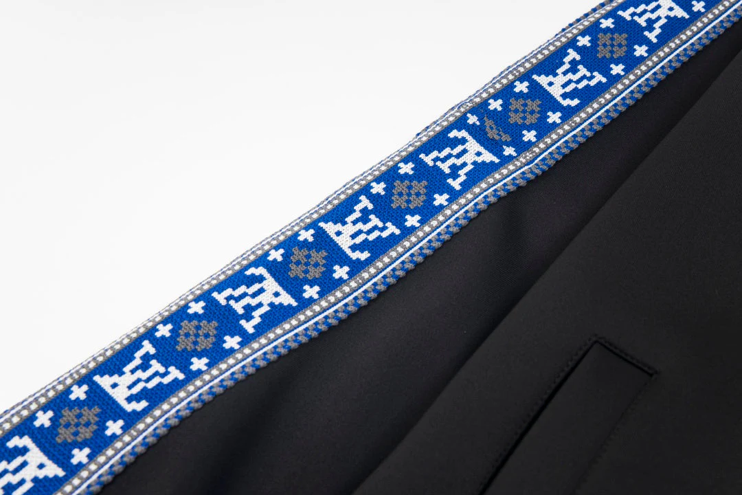 Jacquard zip-up jacket