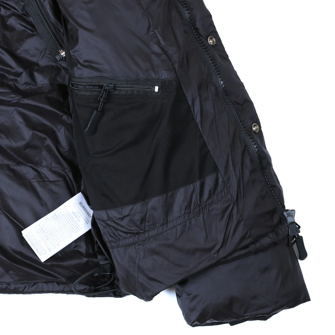 zipper stand collar down jacket