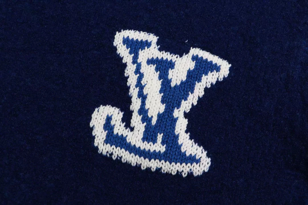 Double-faced jacquard cashmere sweatshirt