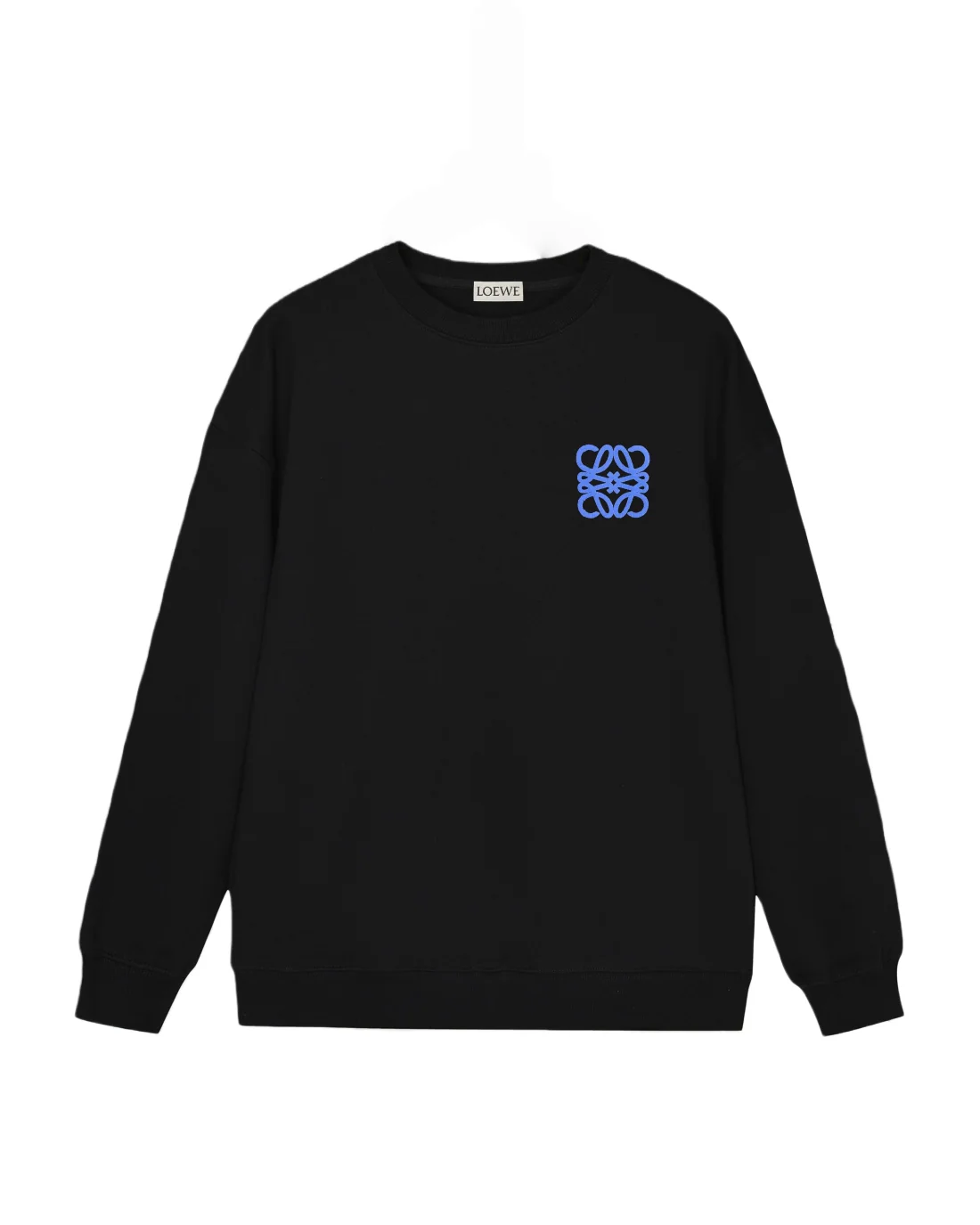 Pleated foam lettering sweatshirt