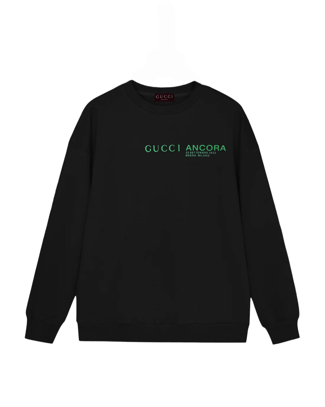 Suede offset printed sweatshirt