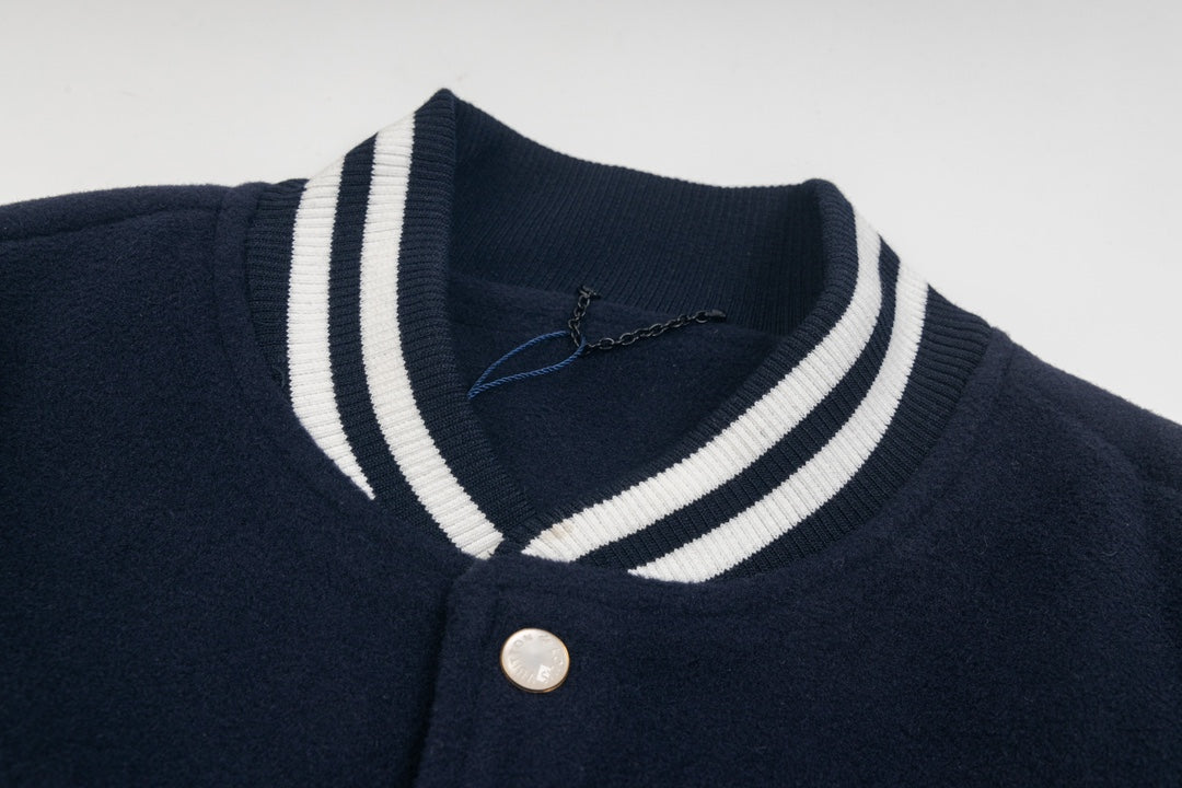 Embroidered baseball jacket