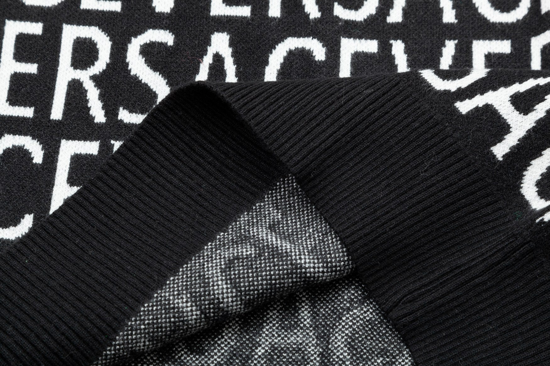 knitted jacquard sweatshirt