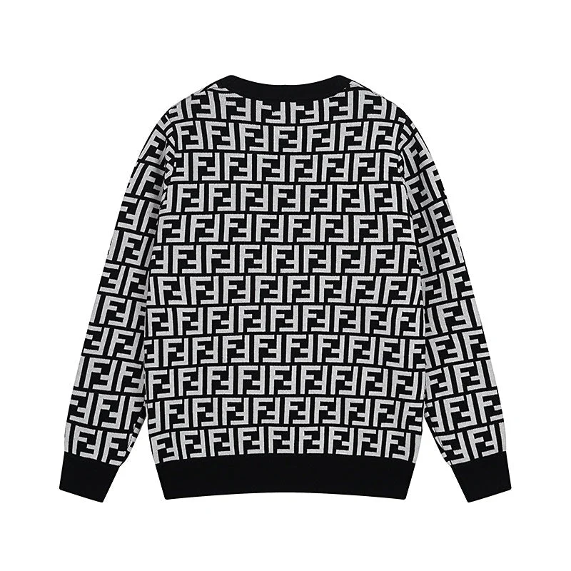 Jacquard-knit cashmere sweatshirt