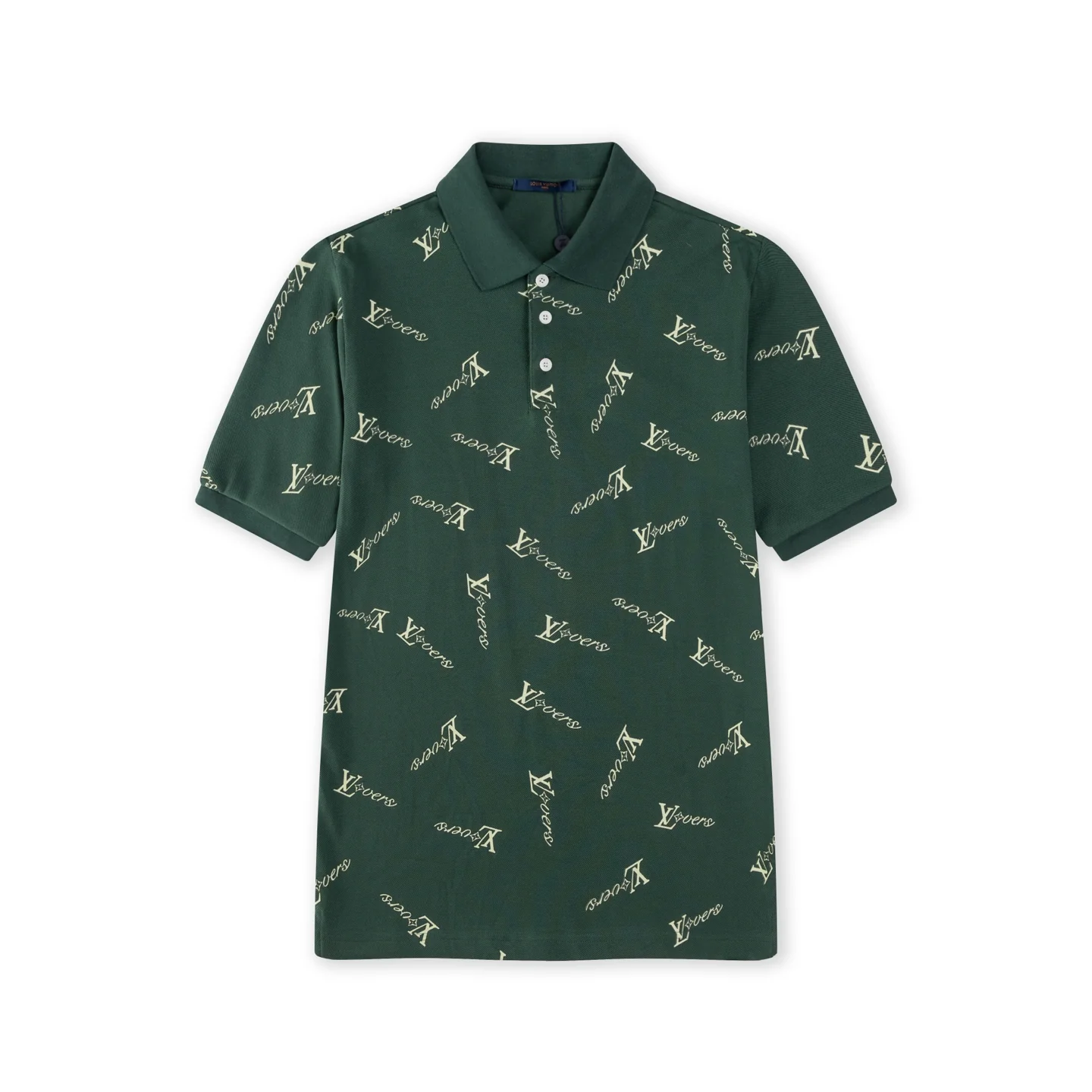 Irregular Print Polo Shirt