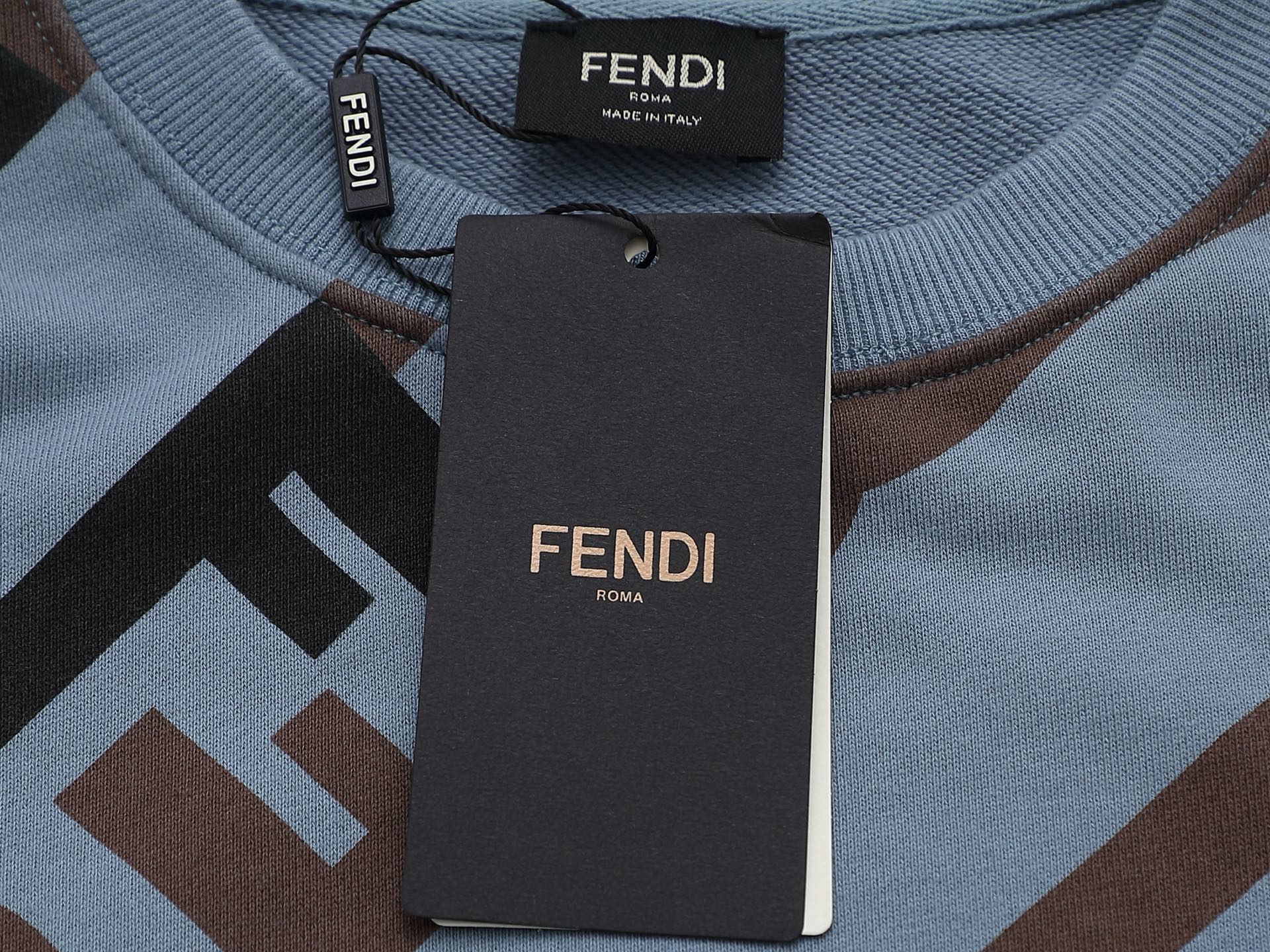 jacquard crew neck cotton sweatshirt