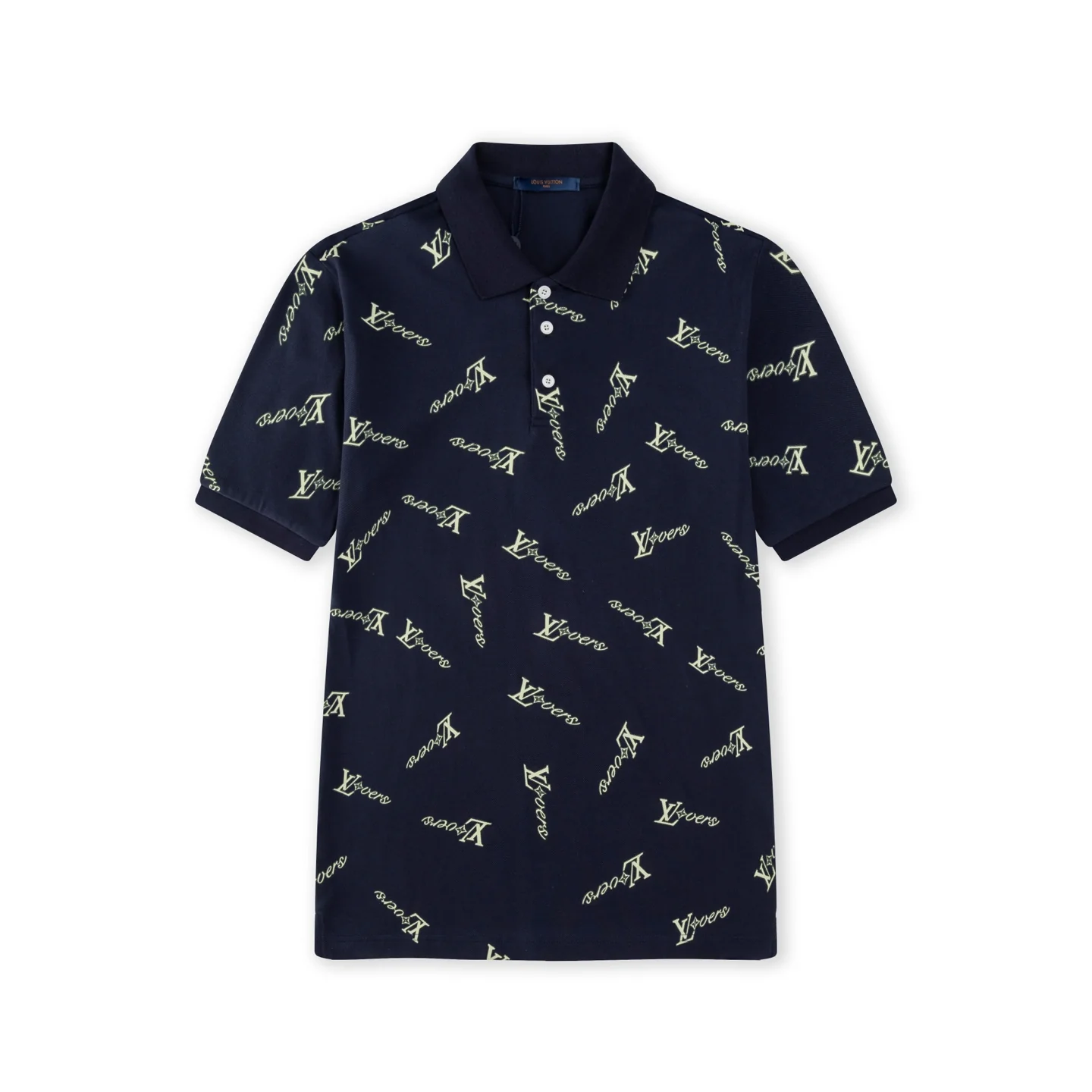 Irregular Print Polo Shirt