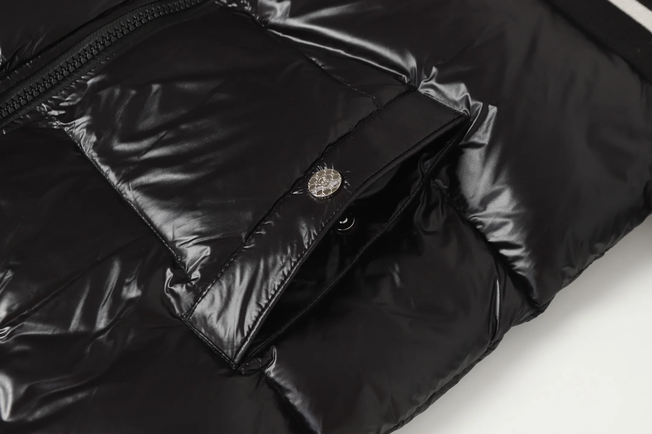 Web stand collar down jacket