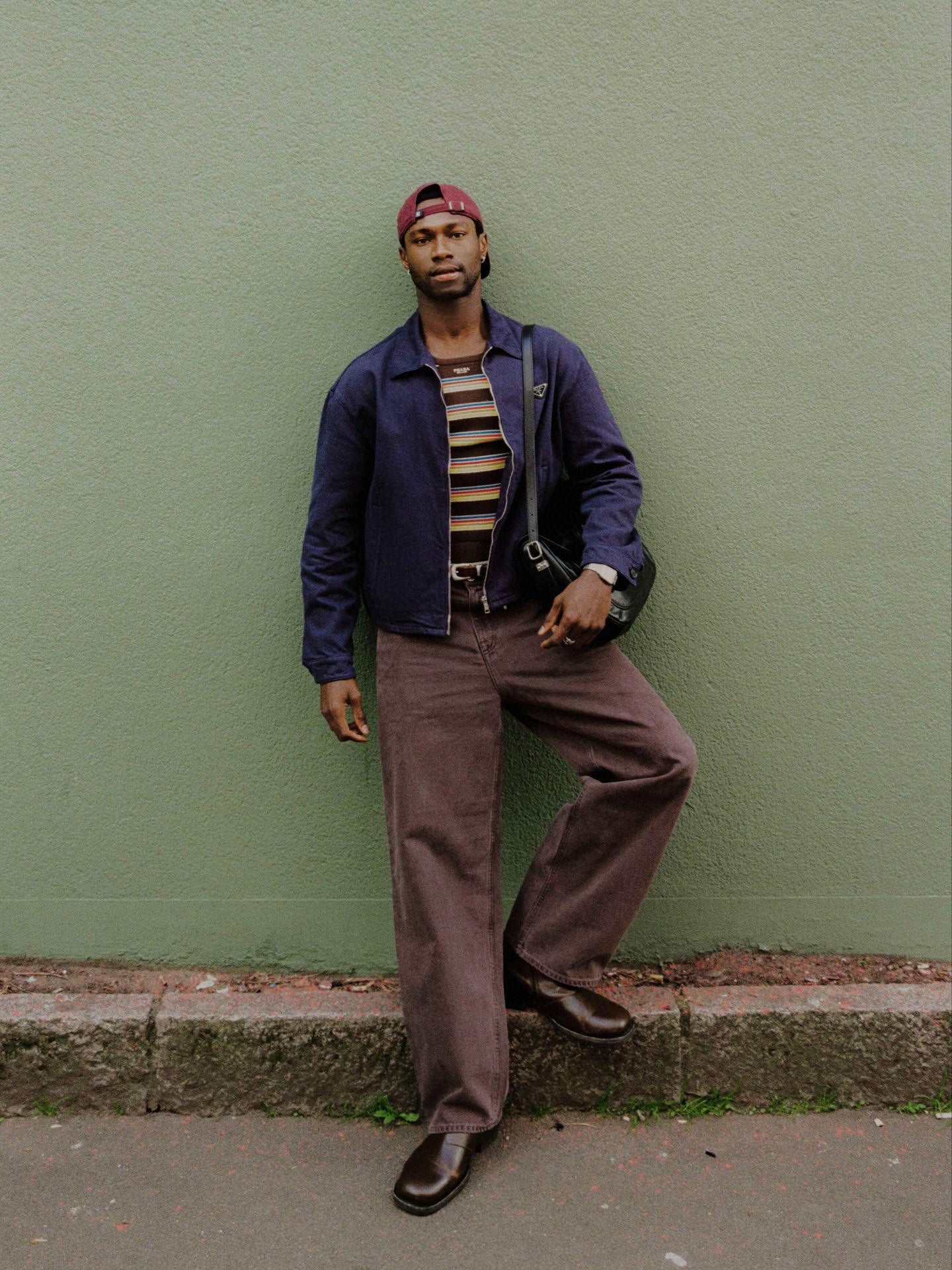 Denim cotton T-shirt