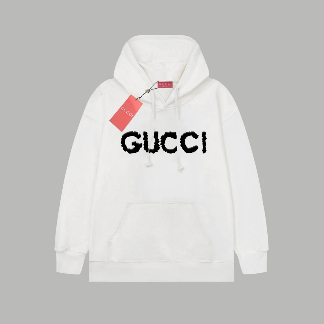 Bubble Letter Print Hooded Sweatshirt