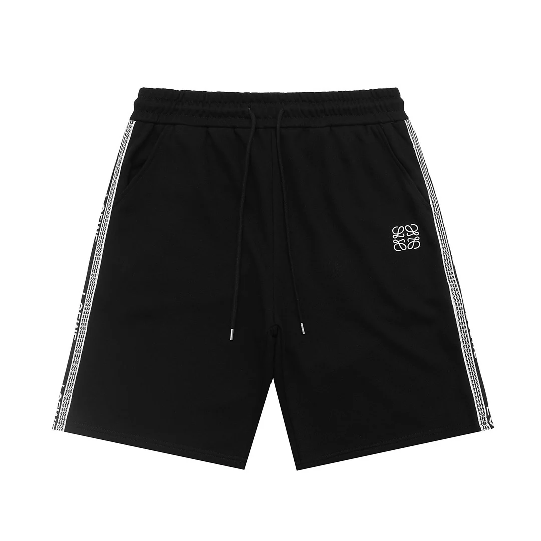 Embroidered cotton shorts