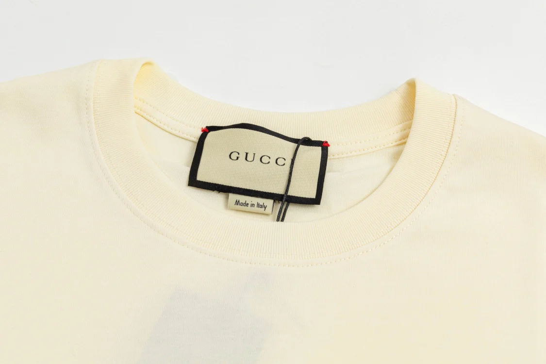 Printed crew neck cotton T-shirt