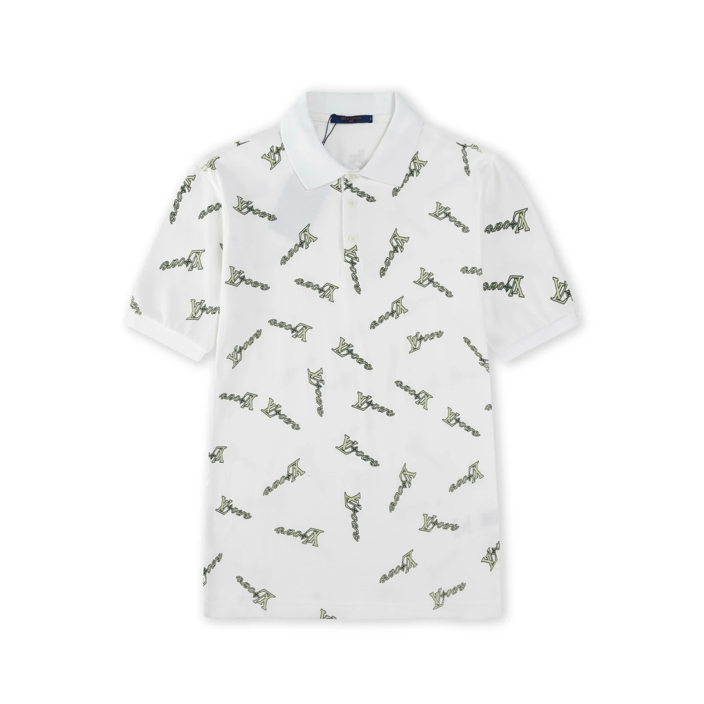 Irregular Print Polo Shirt