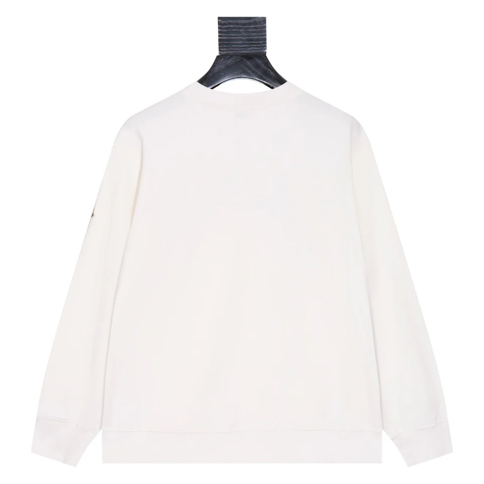 Embroidered printed cotton sweatshirt