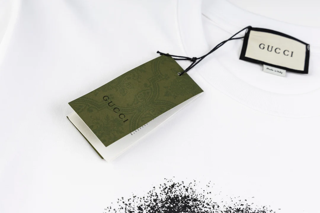 Printed crew neck cotton T-shirt