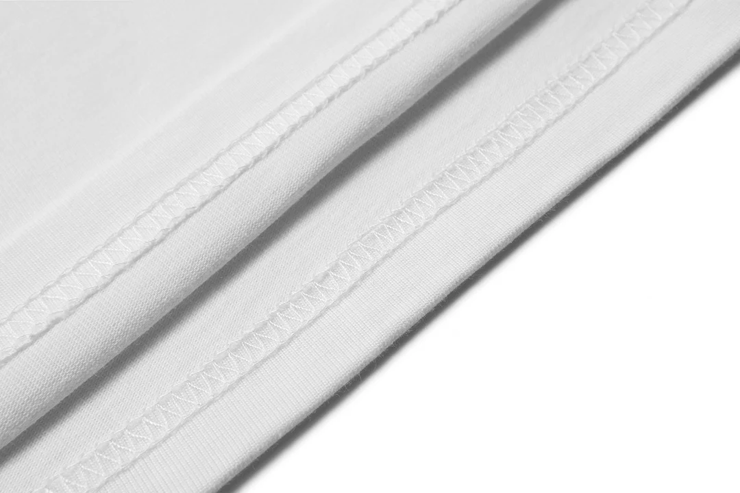 Patchwork crew neck cotton T-shirt