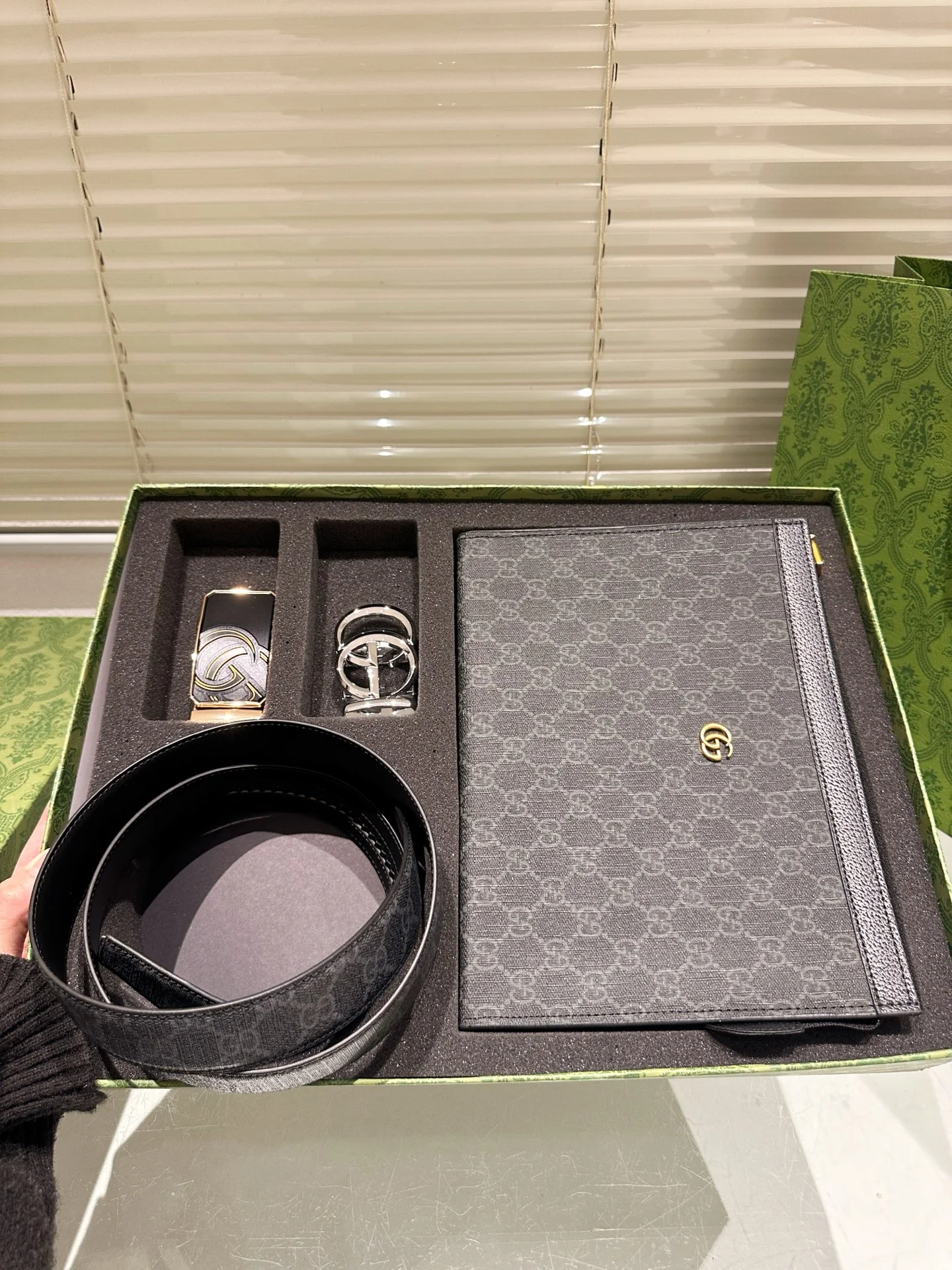 Men's Belt + Clutch Gift Box
