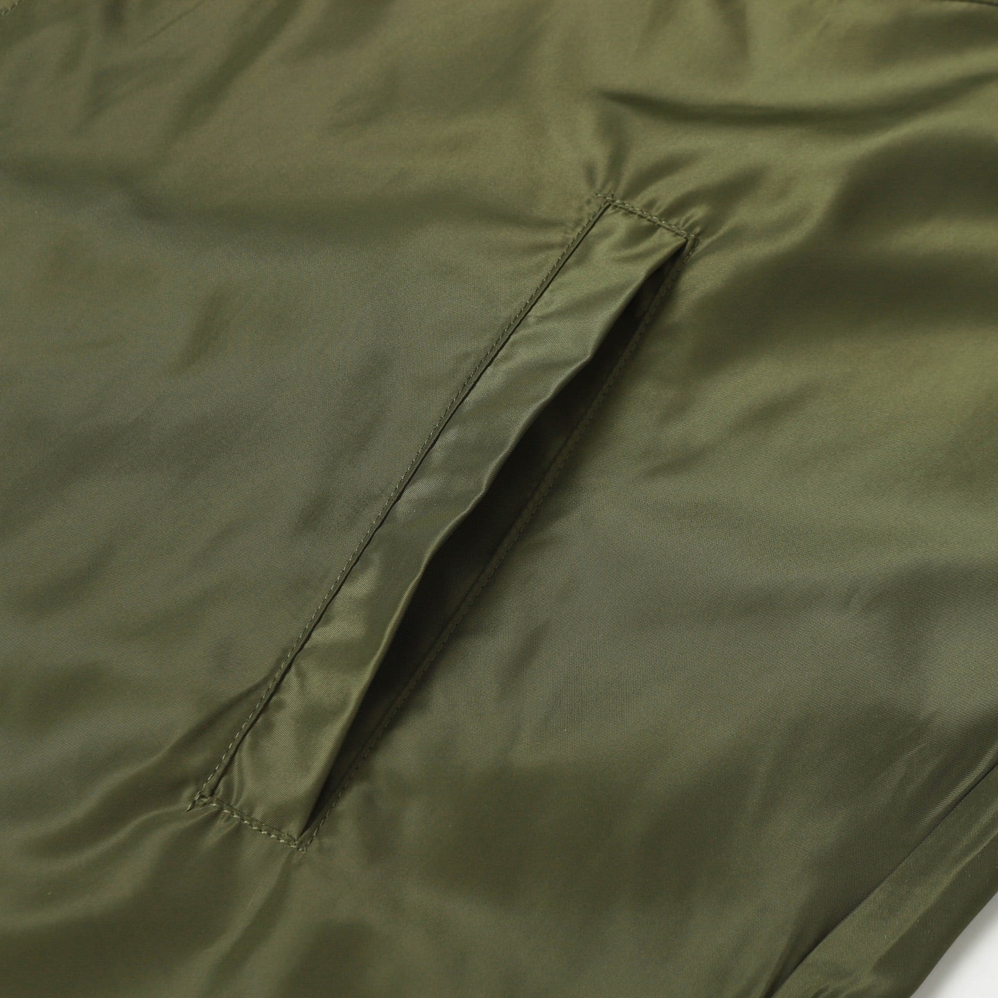 Green Nylon pocket T-shirt