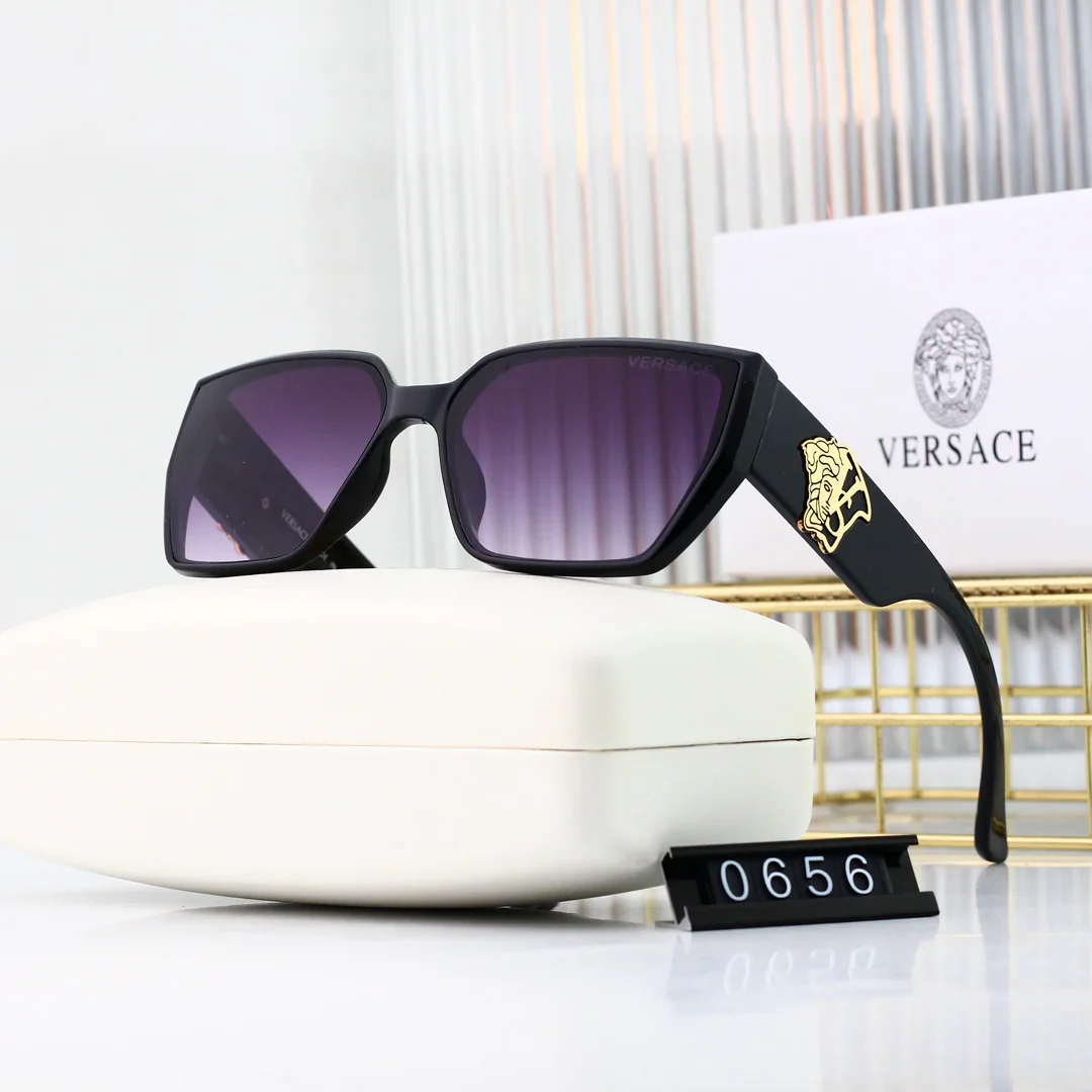 7 colors square frame anti-ultraviolet cat-eye sunglasses 0656