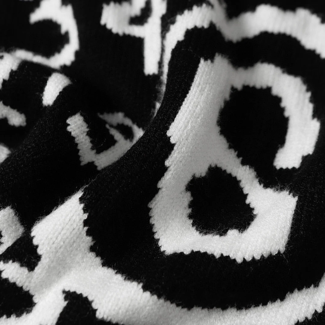 knitted jacquard sweatshirt